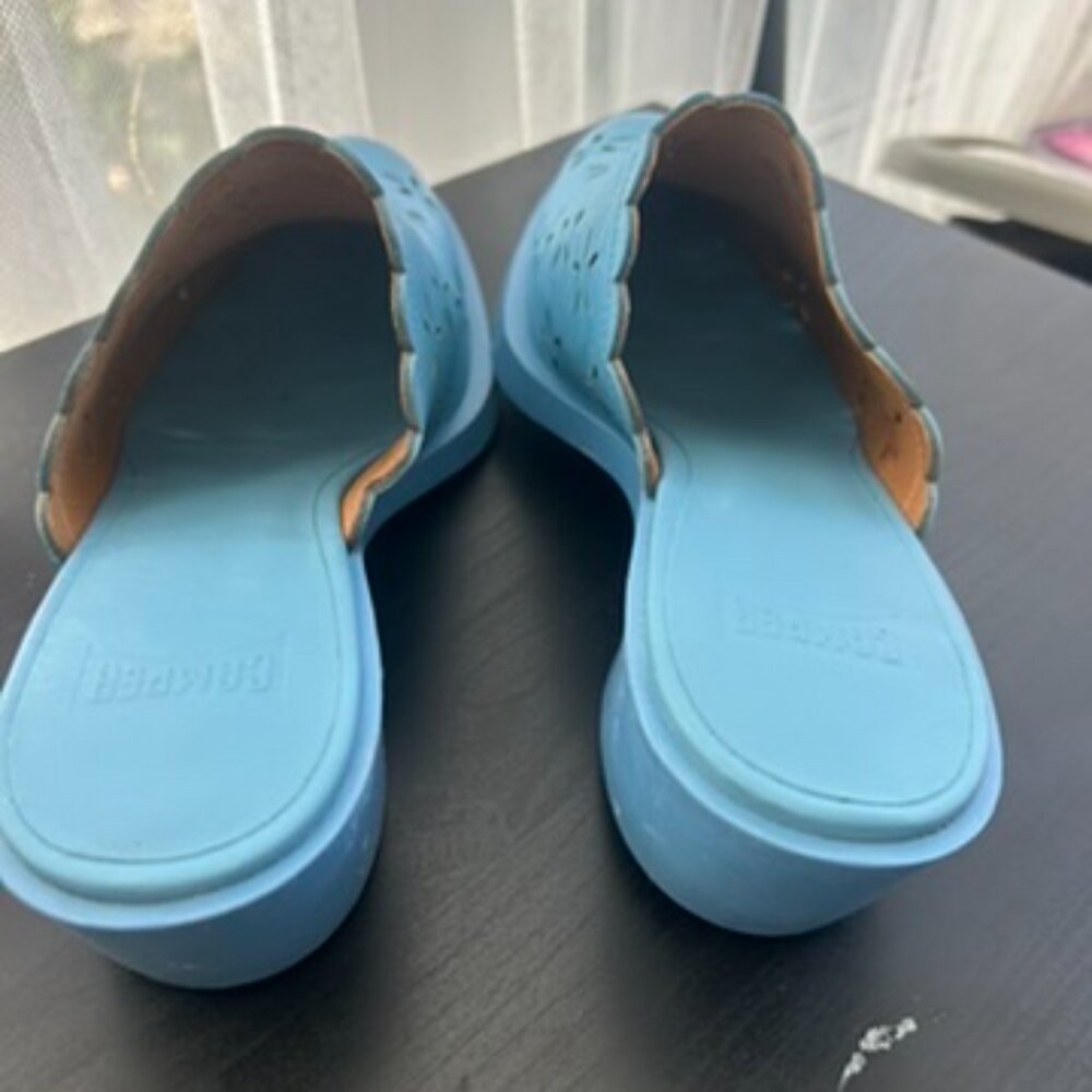 🌸💙 Camper "bonnie" Blue Leather Floral Mules – Women’s Size 40 💙🌸 - Picture 8 of 8